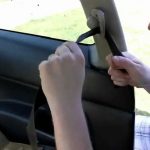 how to get a seatbelt unstuck from headrest